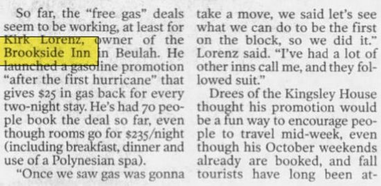 Brookside Inn - Hotel Frankfort - Oct 09 2005 Article (newer photo)